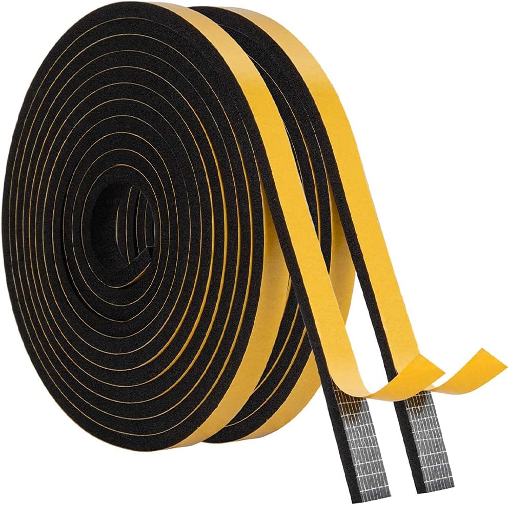 Guarnizione In Gomma EPDM 6mm X 6m - Striscia Antivento, Antiumidità Per Porte, Finestre E Frigoriferi - Nero - Foto 9