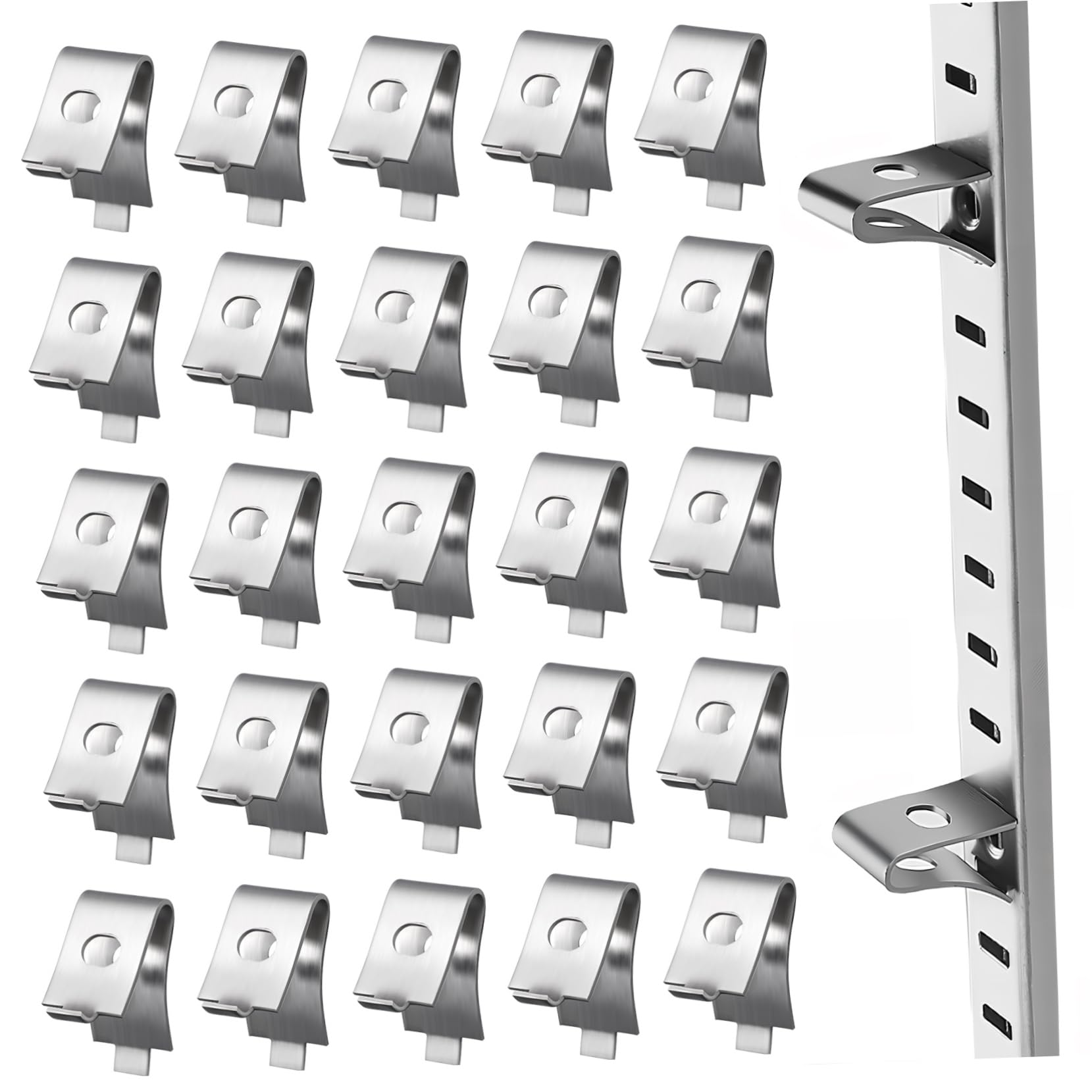 Clips d'étagère anti-affaissement en acier pour supports de rangement