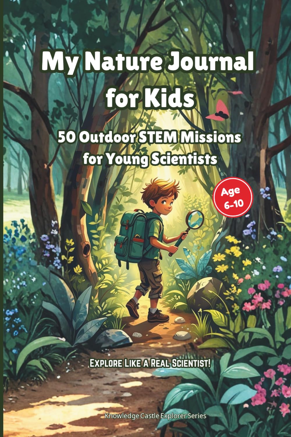 My Nature Journal for Kids: 50 Outdoor STEM Missions to Observe, Sketch & Explore Nature – Scavenger Hunts, Field Guides & Labs for Ages 6-10 (Knowledge Castle Explorer Series)