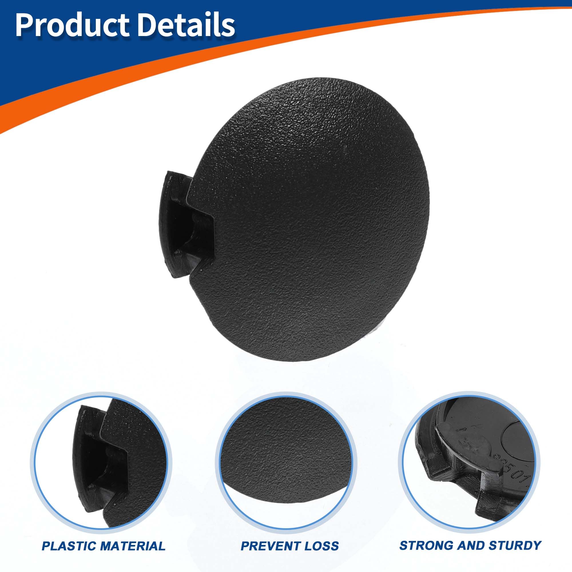 2 Tappi Copri Occhiello Traino Paraurti Per Smart Fortwo 451, 2007-2015, Neri, Aftermarket - 4