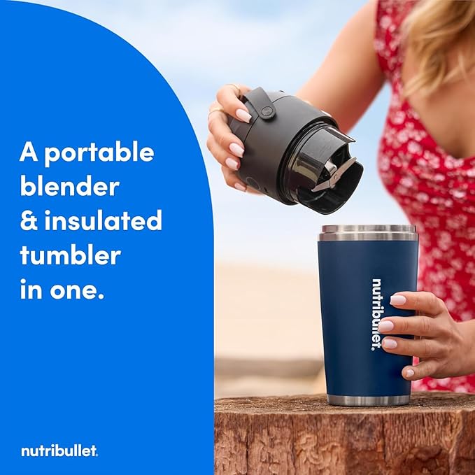 This portable blender is powered by a rechargeable battery, making it easy to use without needing to be plugged into an electrical outlet. The battery life supports multiple blend cycles on a single charge, which is particularly useful for travelling or outdoor activities where finding a power source might be challenging. The blender’s motor is strong enough to handle fruits, vegetables, and even ice, ensuring a smooth and well-blended drink every time.