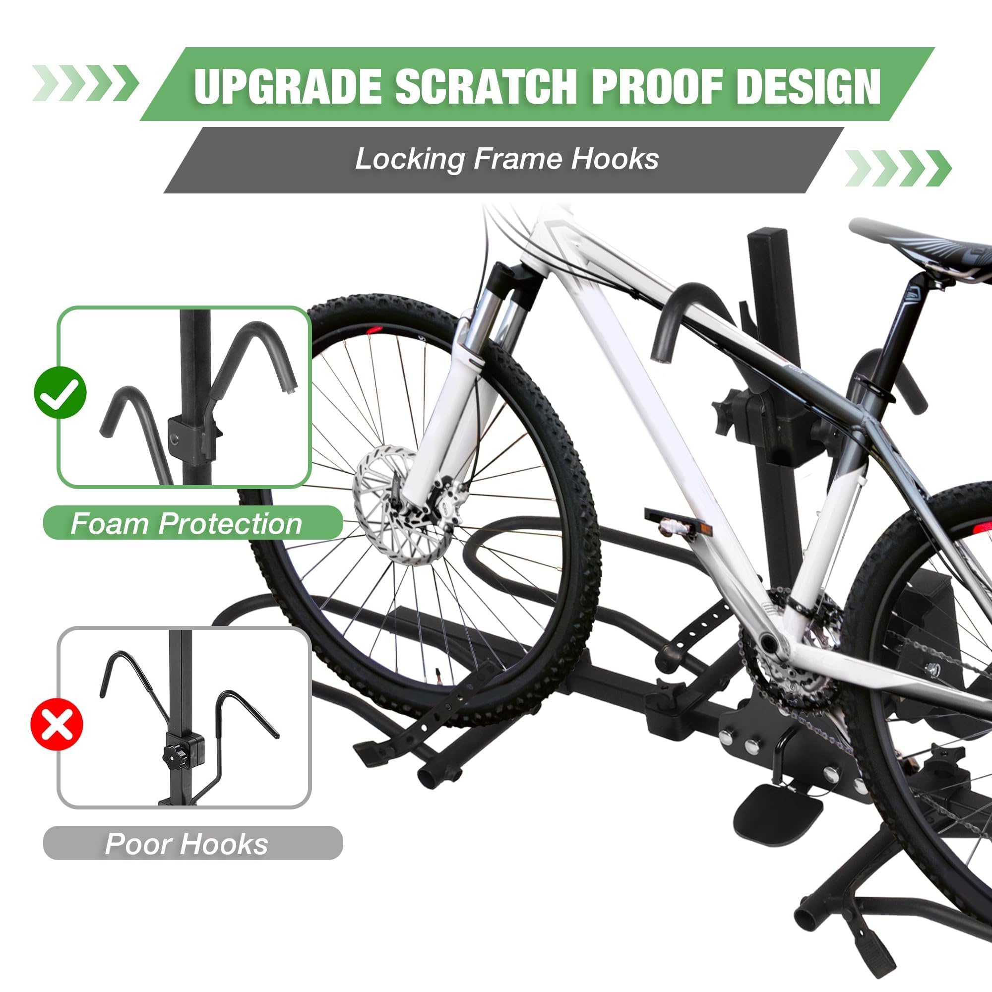 Favoto Hitch Bicycle Car Rack Cars SUVs Bike Rack For Bikes