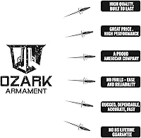 Vista 8 de Paquete de miras de hierro de respaldo de 45 grados y herramienta de ajuste de visión frontal, vistas de batalla resistentes con construcción