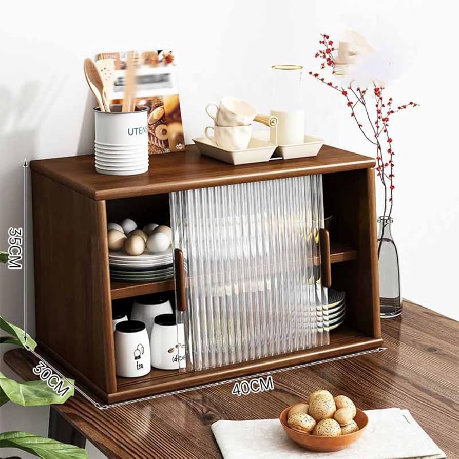 フナモコ　収納　キッチンDKD-73G 食器棚　茶　ブラウン Amazon｜MJKQ9 ミニ食器棚 木製 大容量 キッチン収納棚 レンジラック