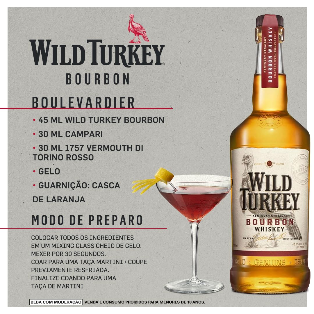 Whiskey Wild Turkey 81 1l | Amazon.com.br