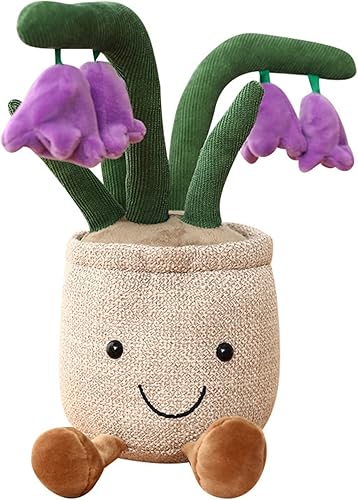 Miniatura 7 de XIYUAN Almohada de peluche de plantas suculentas, juguete de peluche de hongo, juguete de peluche de cactus, maceta de tulipán, juguete de peluche