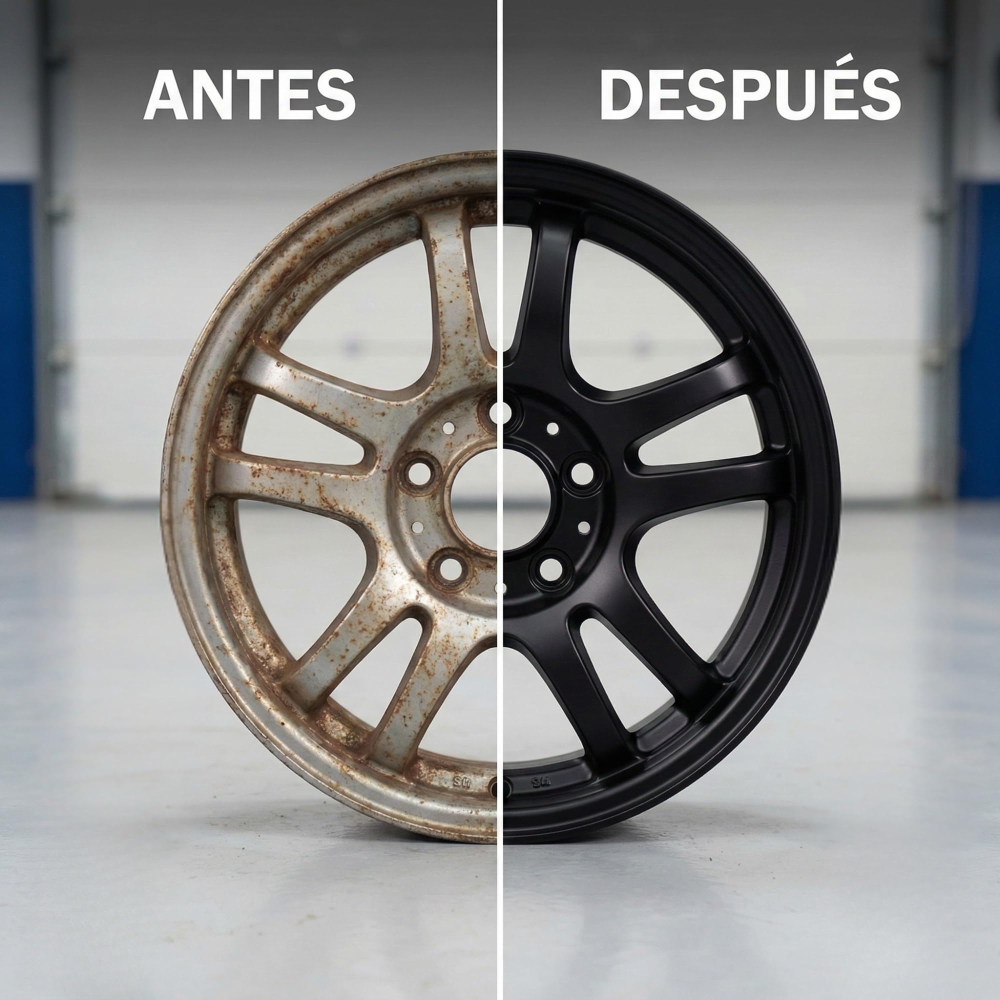Spray Pintura Acrílica Negro Mate 1K 400 ml — Alta Cobertura, Secado Rápido, Adherencia Superior en Metal, Chapa, Llantas, Plástico y Bricolaje