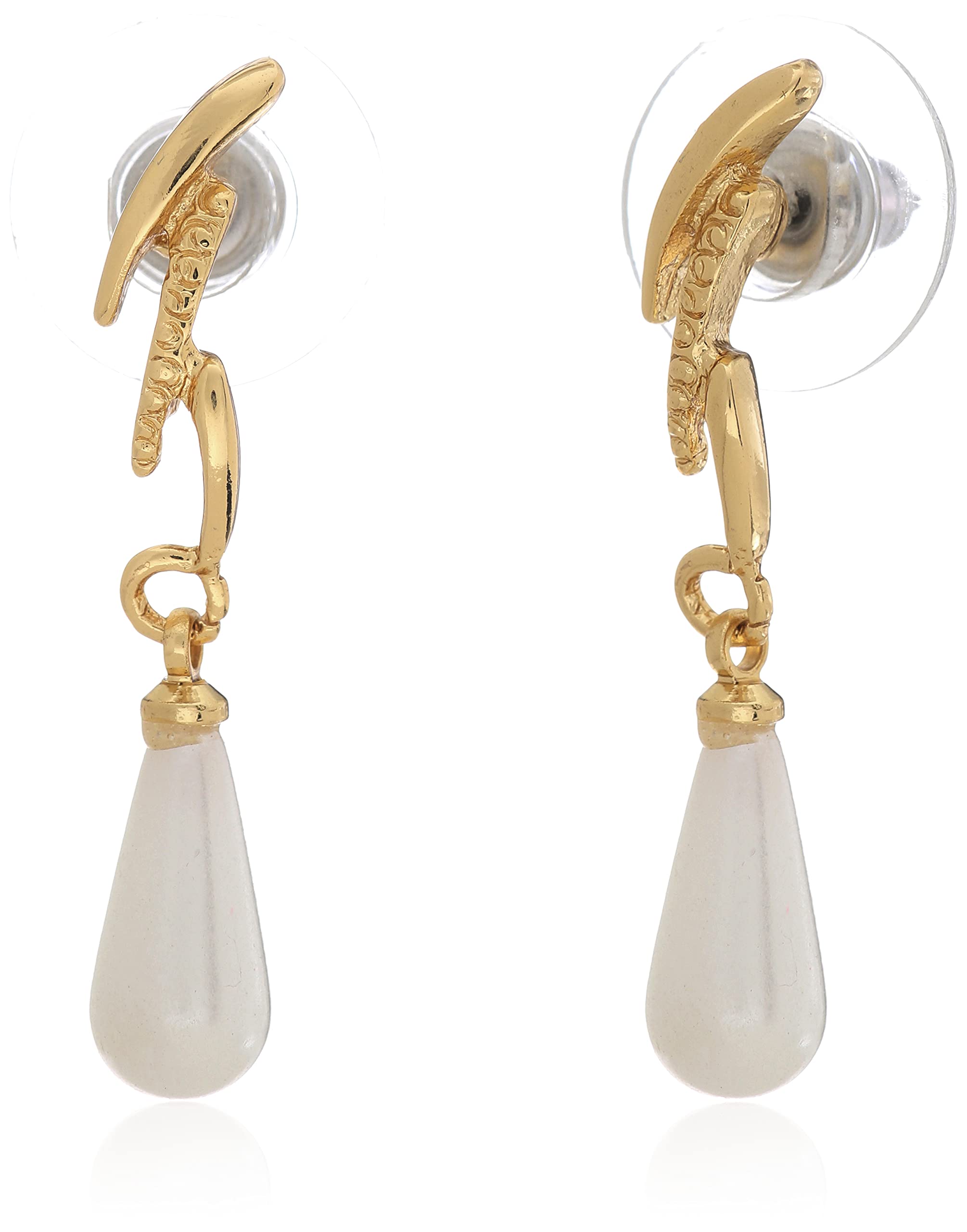See full amazon price history chart for Estele 24kt Gold Plated Abstract Art Designer Earring for Women with Pearl Droplets Estele 24kt Gold Plated Abstract Art Designer Earring for Women with Pearl Droplets (B091TX1Q5J) Amazon Price History, Amazon Price Tracker