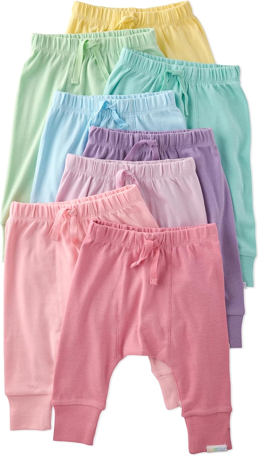 Jordan 8-Pack Jogger Baby & Toddler Pants 100% Organic Cotton Bottoms for Boys & Girls