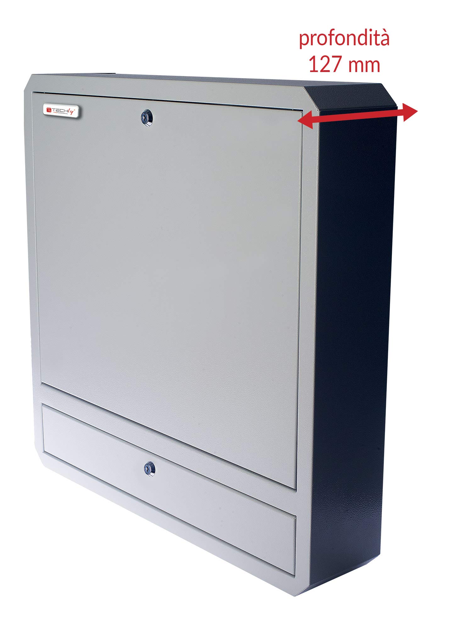 Techly Professional 026845 Box di Sicurezza per Notebook e Accessori per LIM Prof. 127 Grigio Grigio