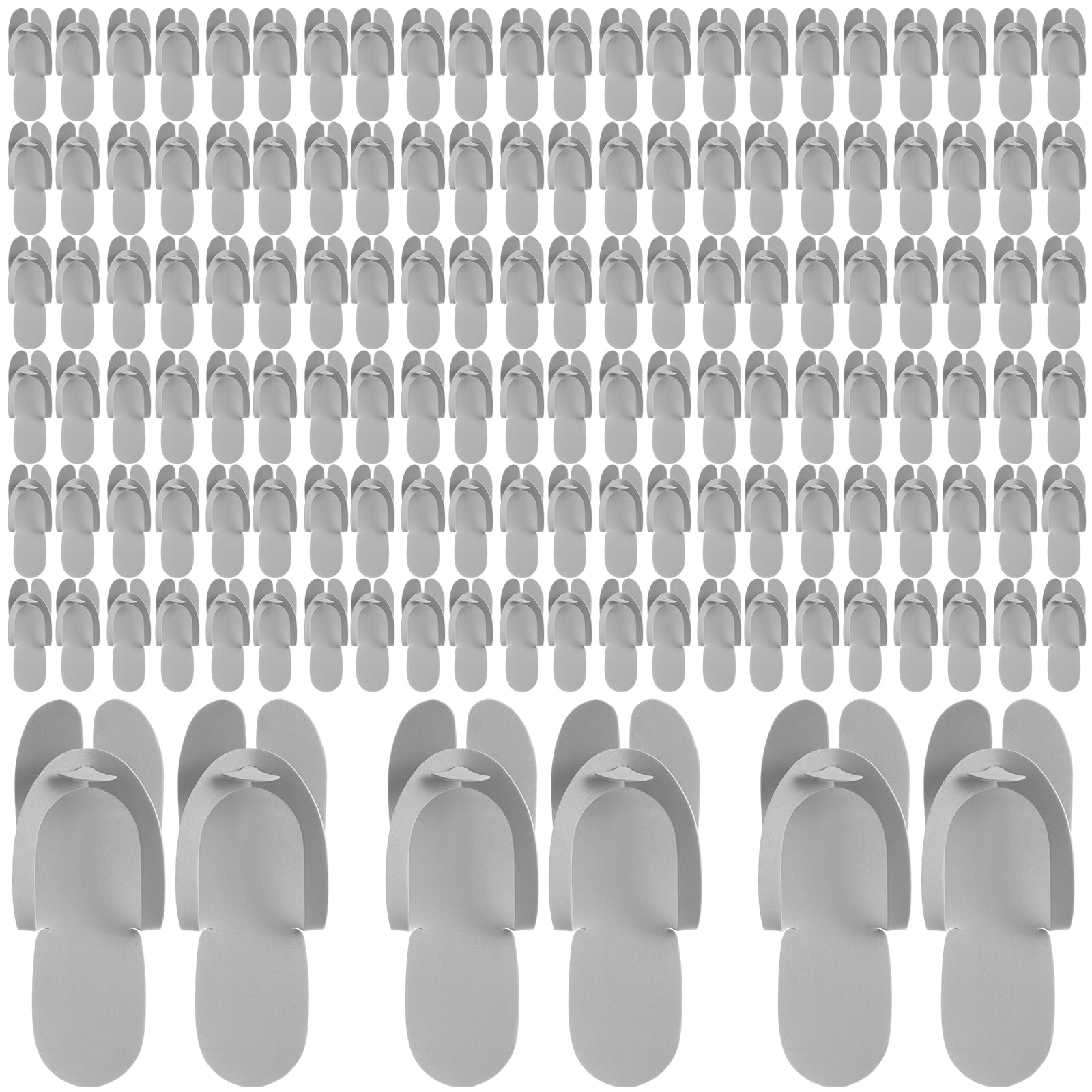 JaGely 100 Pairs Disposable Pedicure Slippers Bulk EVA Disposable Flip Flops Kit Pedicure Spa Sandals Guest Slippers Spa for Adult Foot Nail Salon