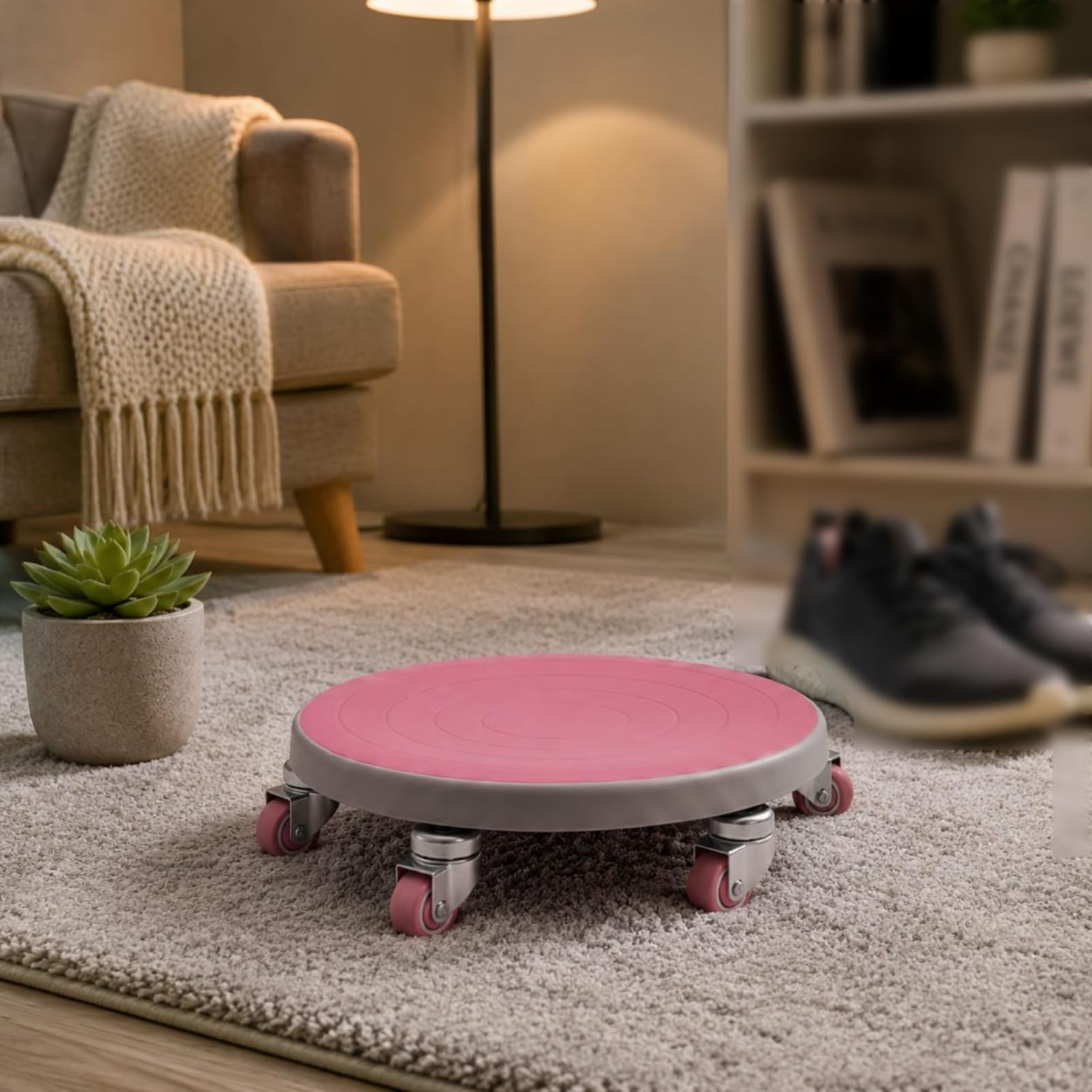 Disco Deslizante de Núcleo Rueda de Ejercicio Entrenador Abdominal Deslizante con Diseño Concéntrico y Base Estable de Apto para Fortalecimiento en Casa Gimnasio Salón