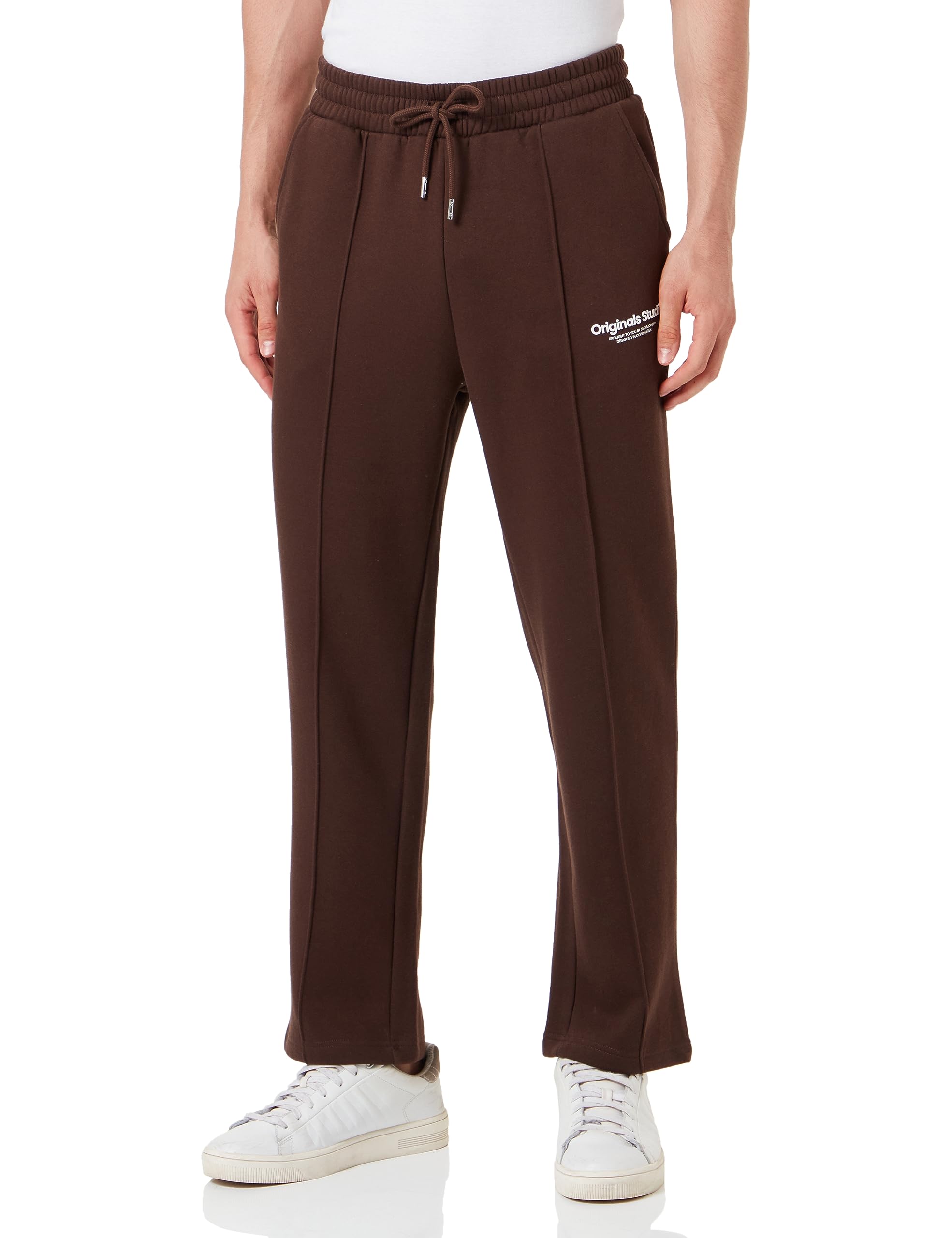 Jack & Jones Men's Jpstkane Jjvesterbro Sweat Pants Sn Jogging Bottoms, Chocolate Brown, M