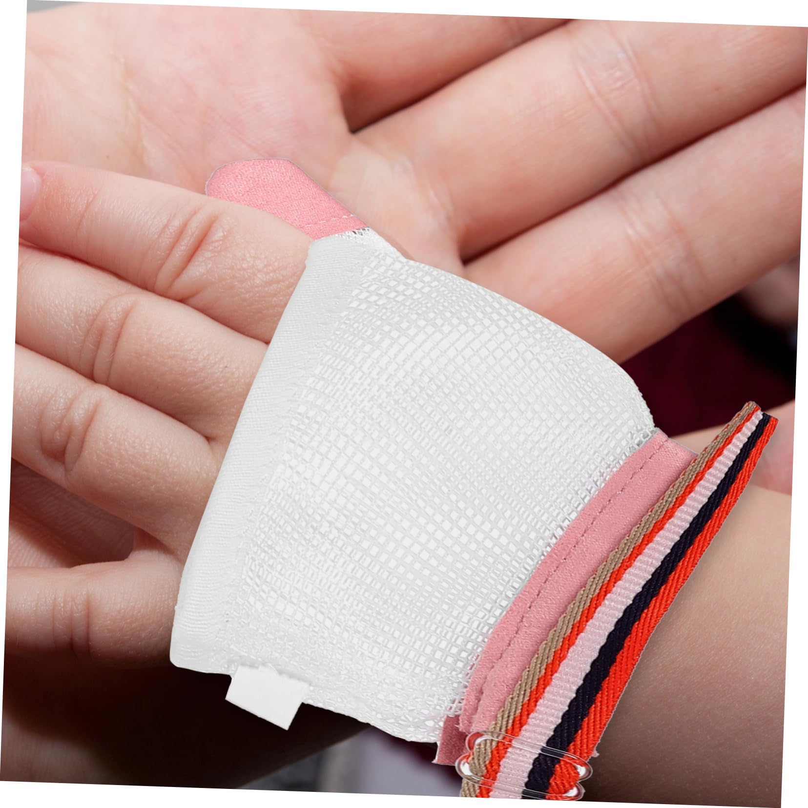 Cabilock Baby Finger Sucking Stop Gloves 2 works Breathable Nylon Hand Cloth Covers Infant Thumb Guard for Nail Care and Hand Protection - Image 2