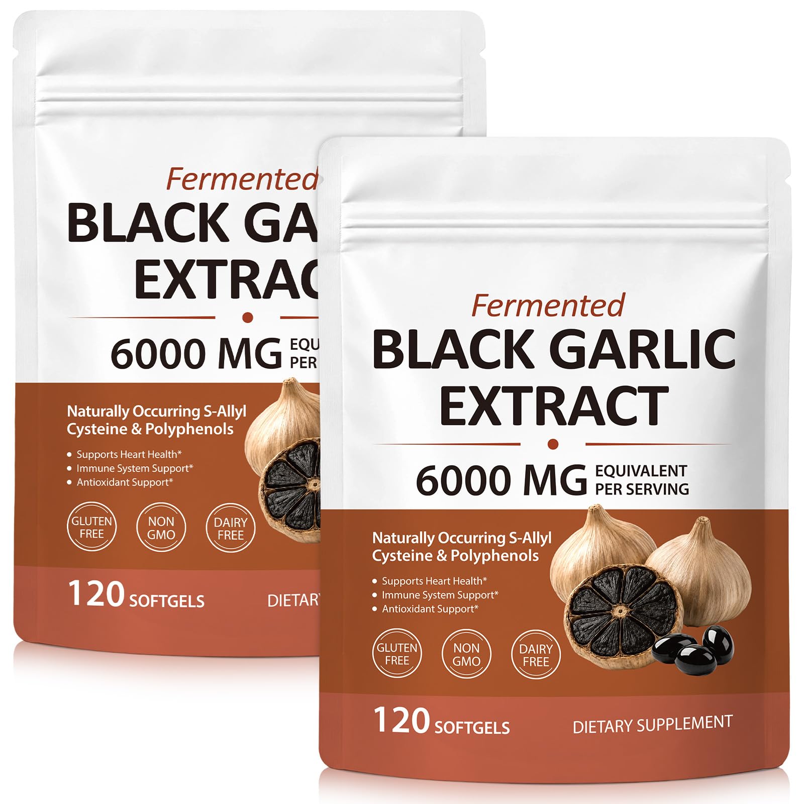 Fermented Black Garlic Extract, 10:1 Aged Black Garlic Concentrate,120P — Amazon image 8
