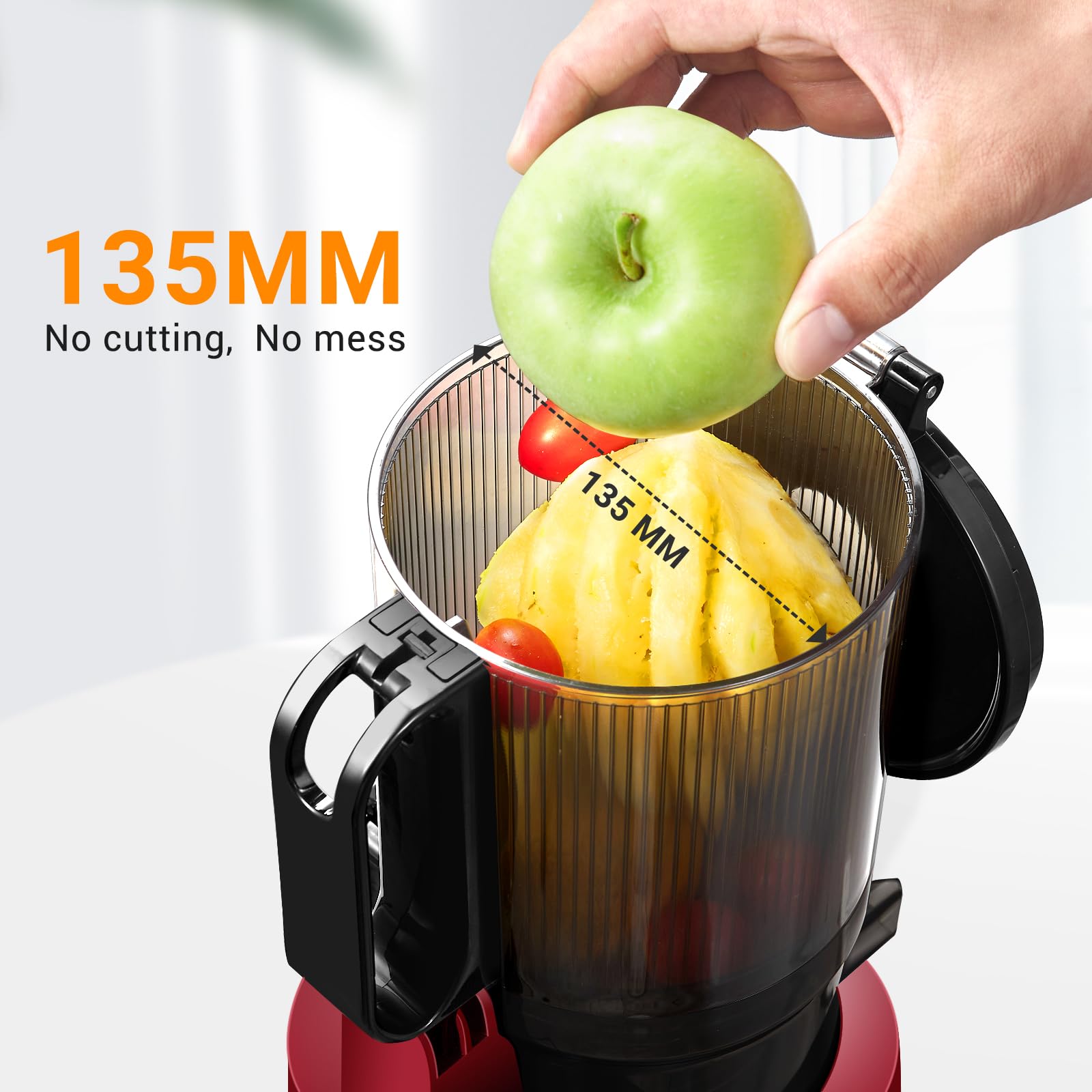 Spremiagrumi Automatico AMZCHEF - Estrattore A Freddo Con Apertura 135mm - Foto 9