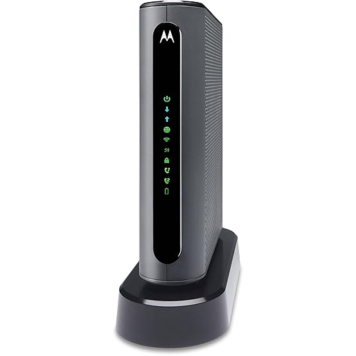 Motorola MT7711 (24X8) Cable Modem-Two Phone Ports Router, DOCSIS 3.0 Modem, AC1900 Dual Band Wi-Fi Gigabit Router for Comcast Xfinit