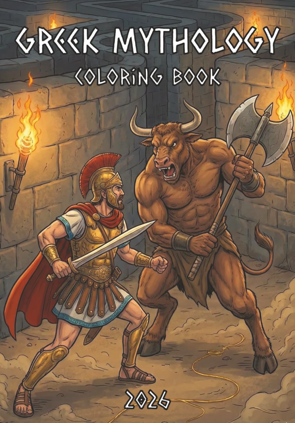 Greek Mythology Coloring Book 2026: Coloring Book for Greek Mythology Lovers, Single-Sided Pages, Edition 2026, 40+ Coloring Pages, 7x10 Inches, 90 Pages