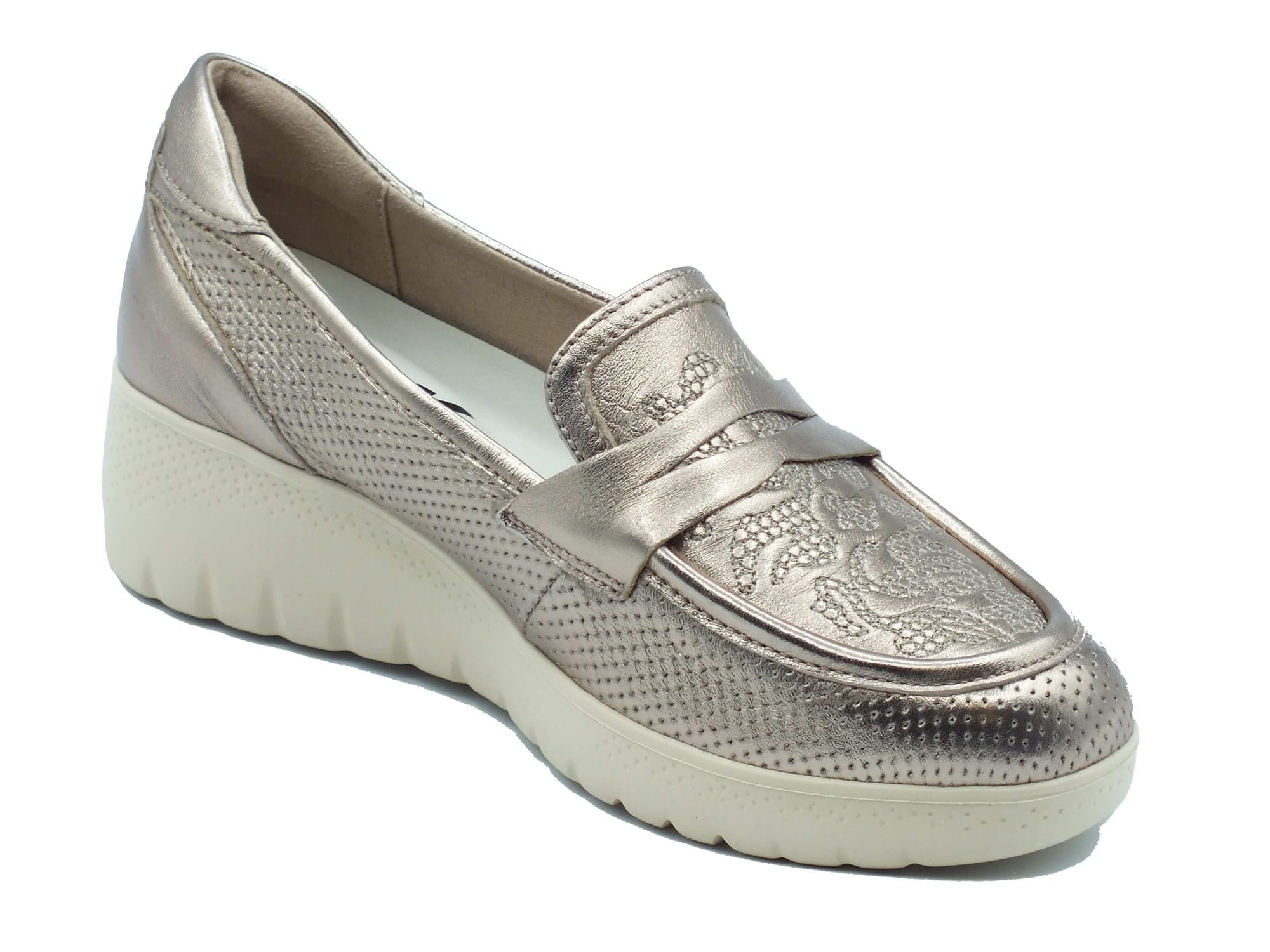 Melluso K55479 Alba Mocassini per Donna in Pelle con Zeppa