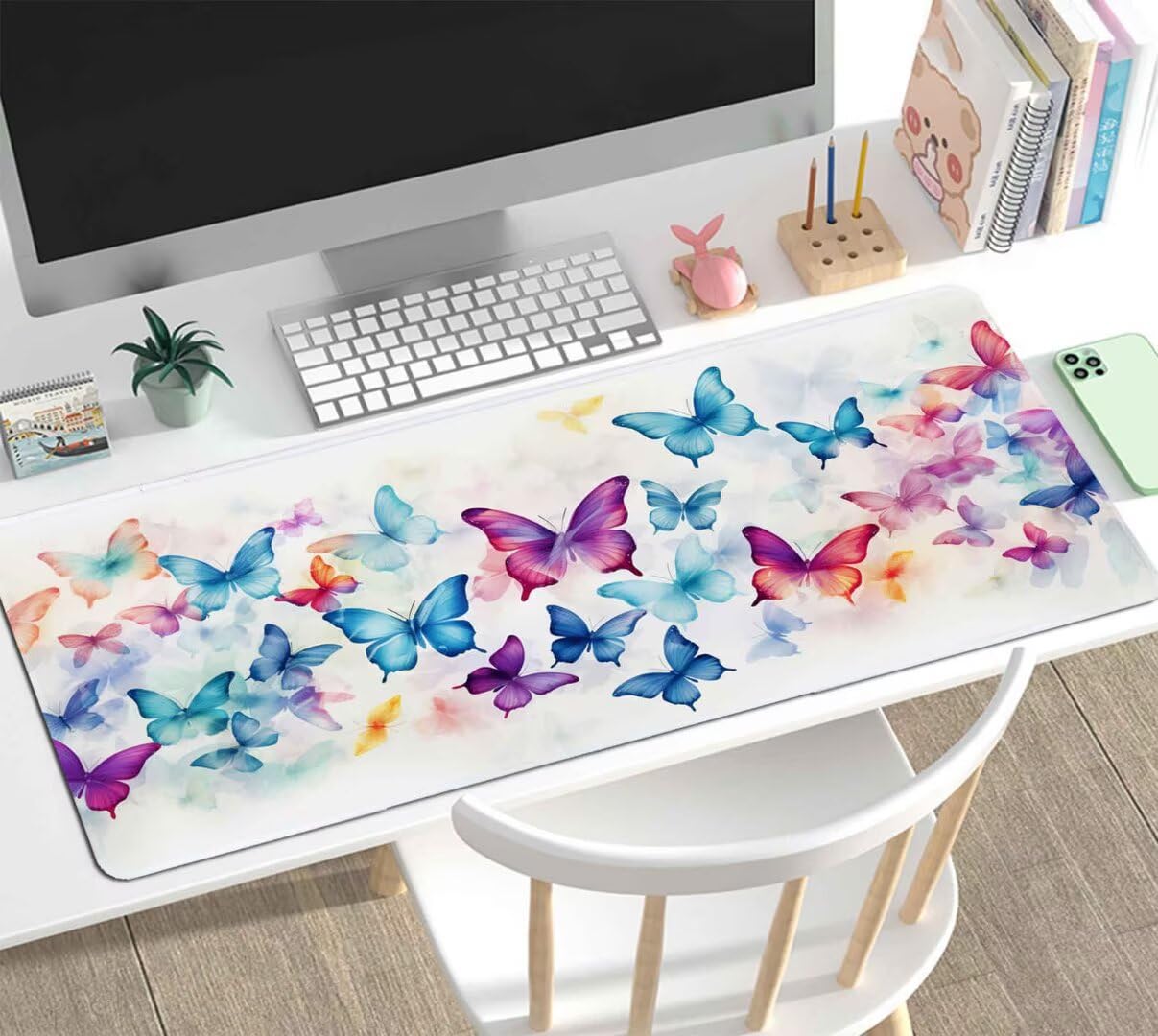 Alfombrilla Ratón XXL Gaming, Alfombrilla Escritorio 900x600x4mm, Mouse Pad Mat XXL Antideslizante, Alfombrilla Raton Base de Goma Tapete Rato Gamer Mousepad XXL para PC, Oficina Colorful J-232