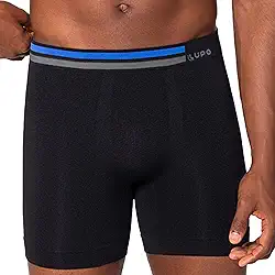 Cueca Long Leg Boxer Sem Costura Lupo Microfibra Masculina Antiassadura Alongada Ciclista Esportiva