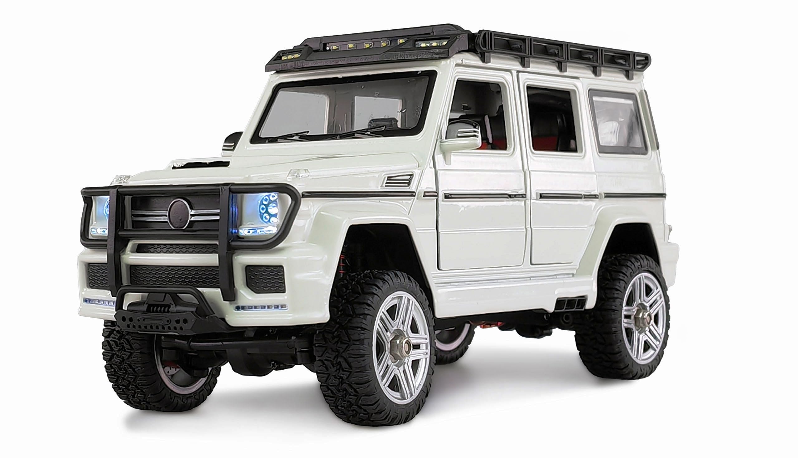 Amewi BRX24 Metal Scale RC Crawler zdalnie sterowany samochód 4WD 1:24 RTR biały