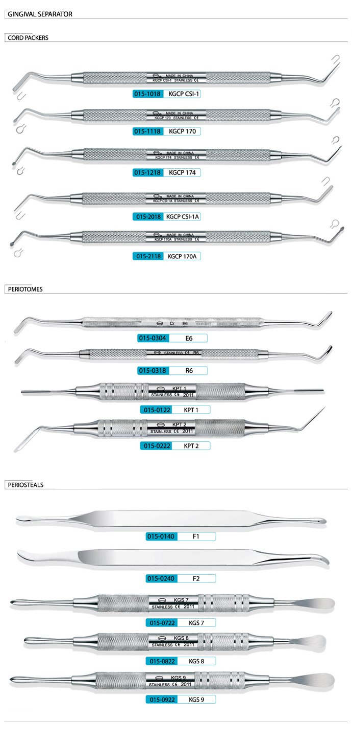 S&D USA FDA & TUV CE 1 Box = 10PCS Dental Instrument Gingival Separator KPT1