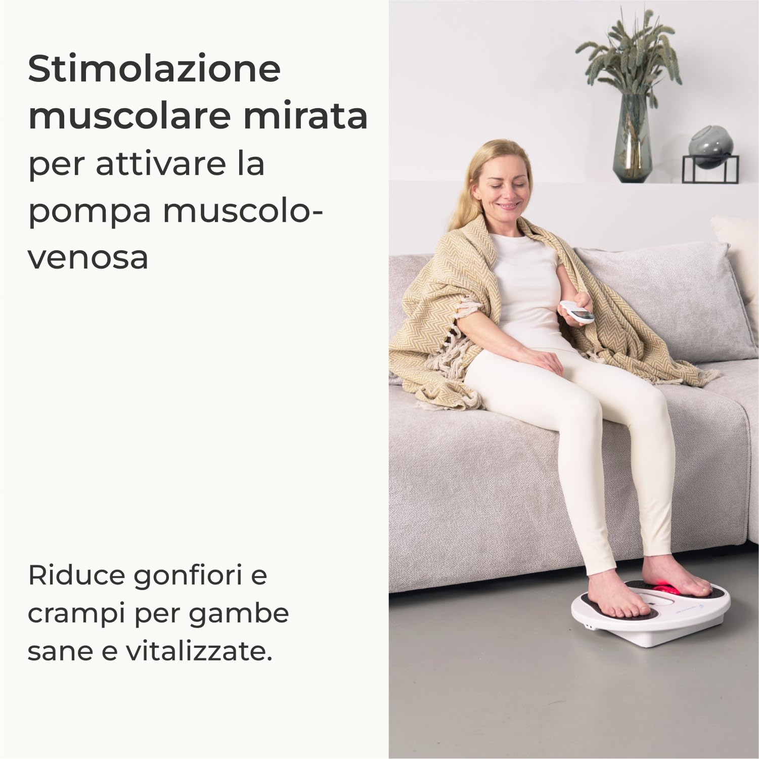 EMS Vene Board Stimolatore di circolazione | Supporta il trattamento del dolore alle gambe e gonfiore, convulsioni | Terapia EMS stimolante | Migliora la circolazione sanguigna