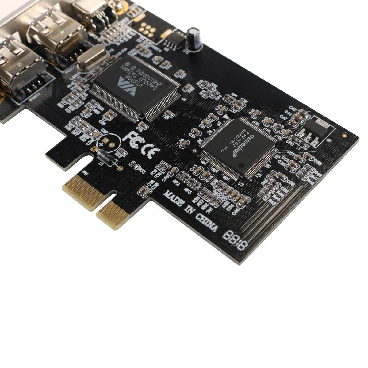 Gorise Tarjeta controladora PCI-E PCI Express FireWire 1394a IEEE 1394 de 2,5 Gbps con Cable FireWire, Tarjeta de Captura de imágenes HD de Escritorio de 800 Mbps para transmisión