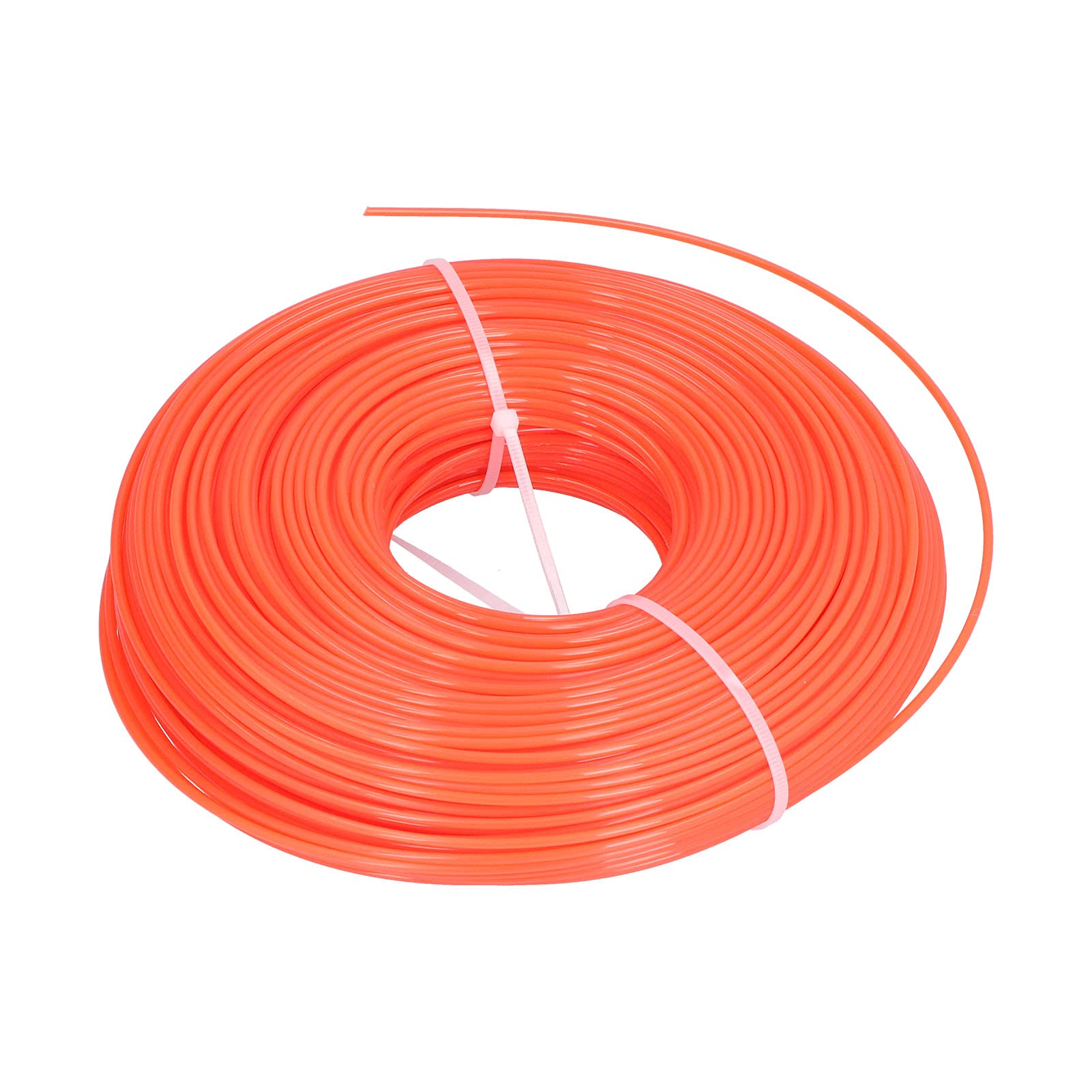 Cavo per decespugliatore da 120 m Linea da 2,4 mm in nylon tondo per decespugliatore Tosaerba da giardino domestico ad alte prestazioni di taglio Arancione