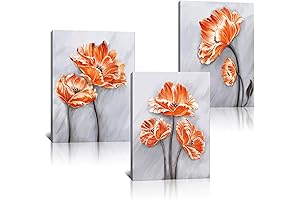 Derkymo Elegant Poppy Wall Art for Home Decoration
