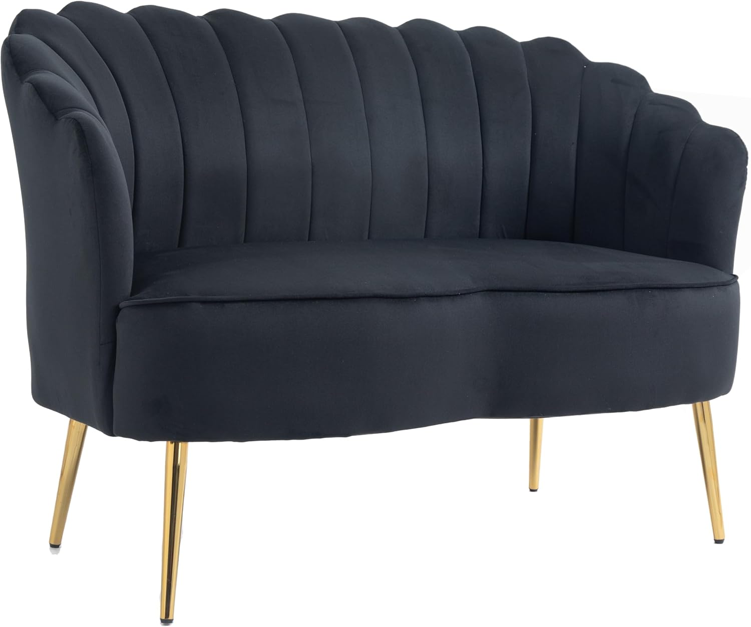 Amazon.com: hegmentine Contemporary Velvet Loveseat Sofa,Modern Sofa ...