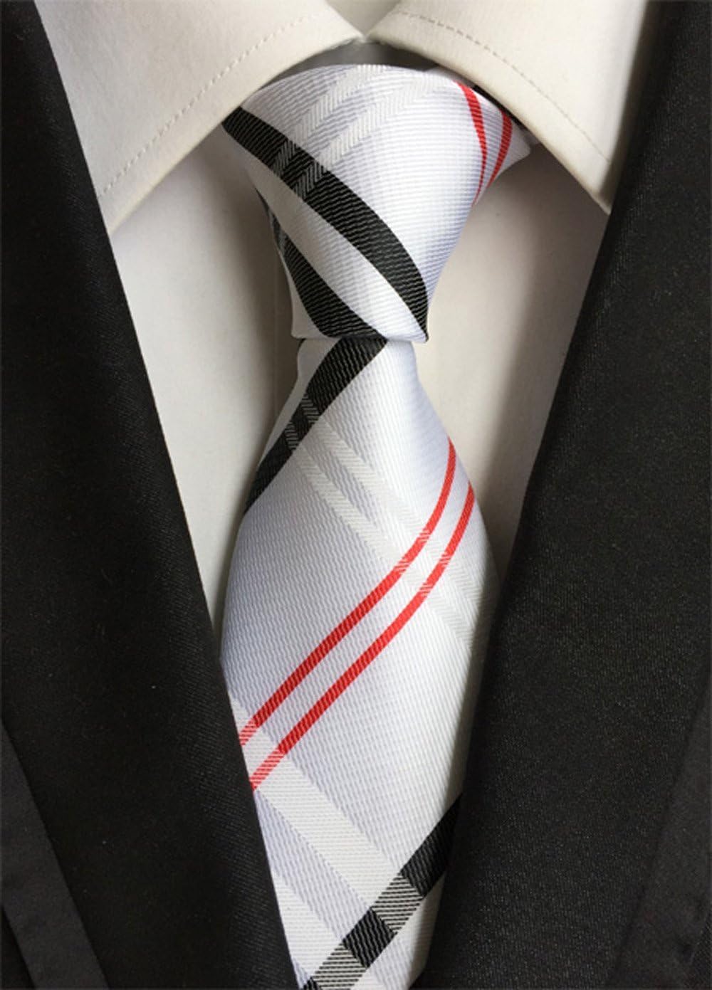 WeiShang Lot 6 PCS Classic Men's Silk Tie Necktie Woven JACQUARD Neck Ties - Image 5