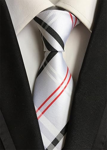 Vista 94 de WeiShang Lote de 6 corbatas clásicas de seda para hombre, corbatas tejidas jacquard