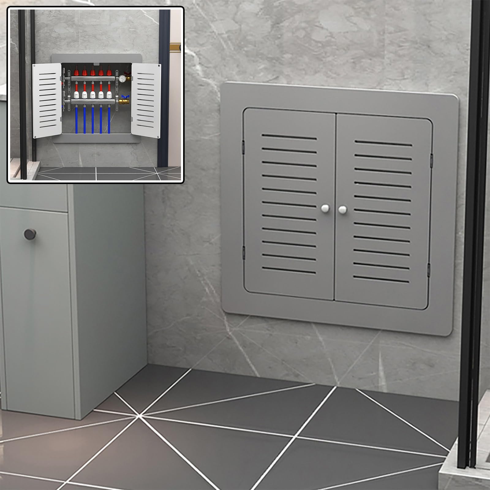 Cache-radiateur bois persienne pour transformer le salon avec une protection sans trou