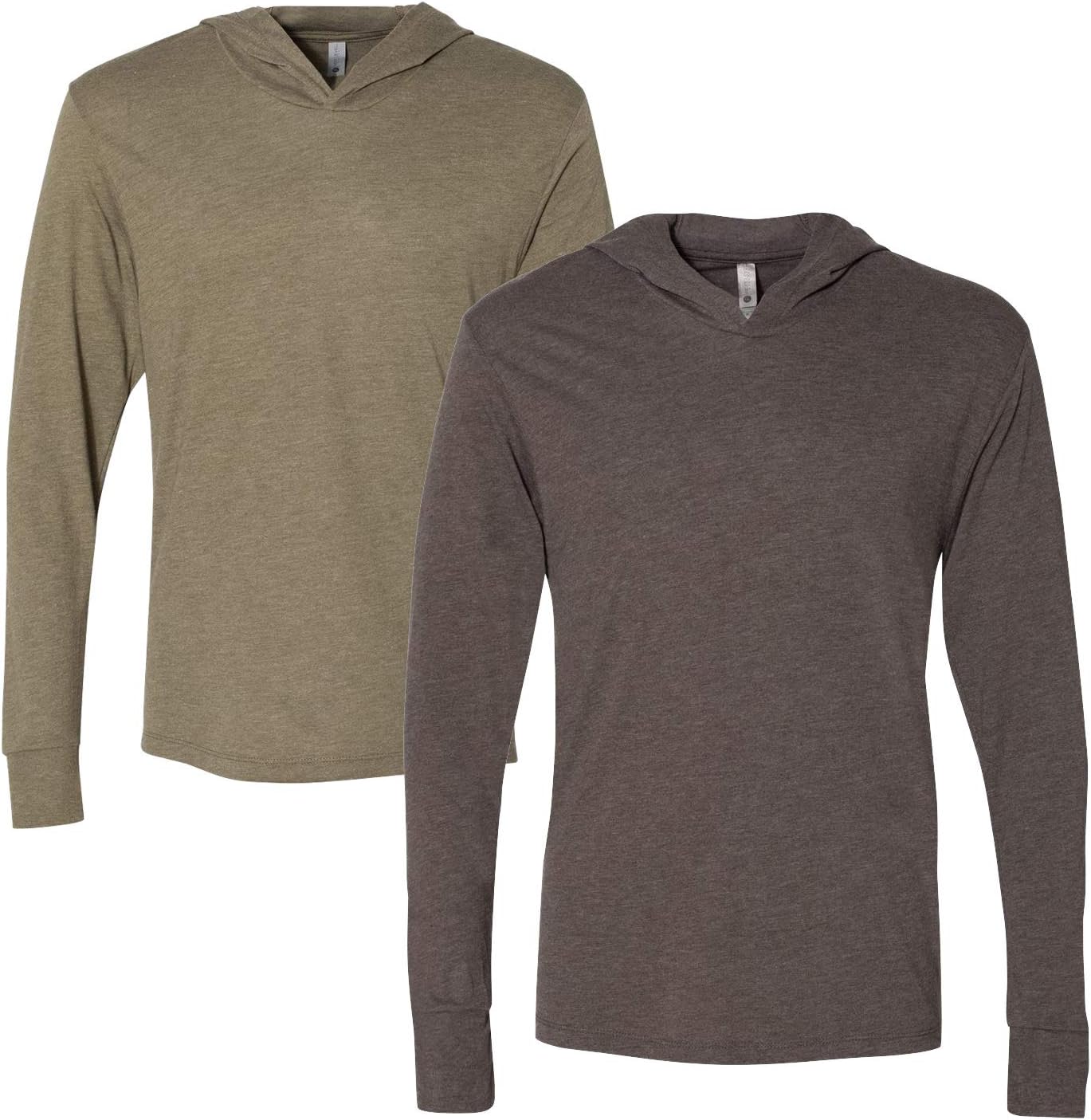 Next Level Apparel Men's Tri-Blend Long-Sleeve Hoodie