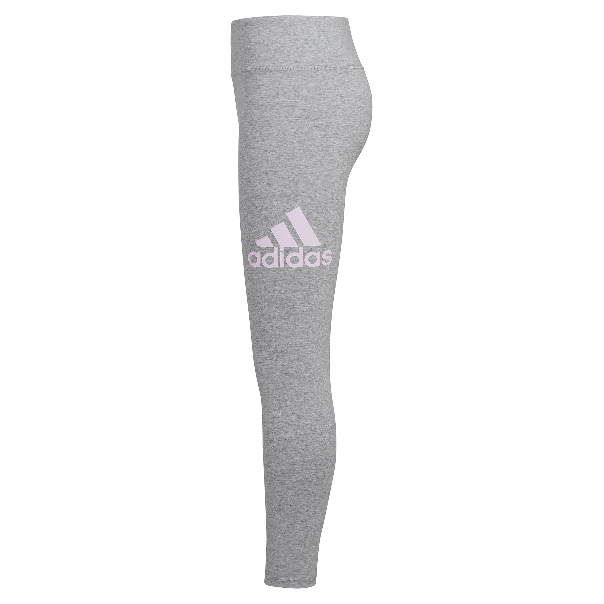 adidas Essential Sportswear Logo dopasowane legginsy, szary średni wrzosowy, L dla dziewczynek, Szary wrzosowy, L