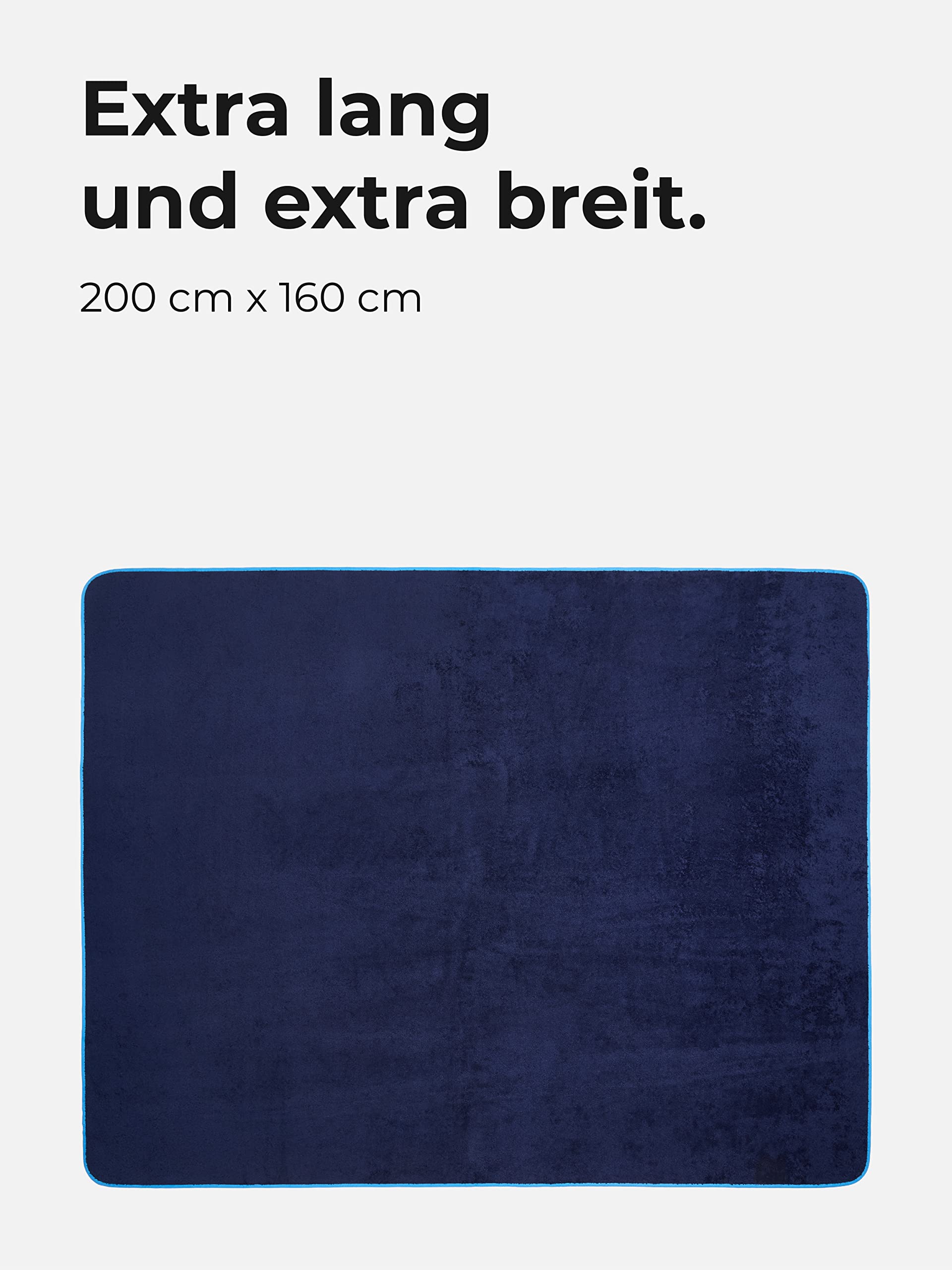 Sowel® Toalla de Playa XXL, 200 x 160 cm, 100% Algodón Orgánico, Toalla de Baño Grande para Parejas y Damilias, Hombre y Mujer