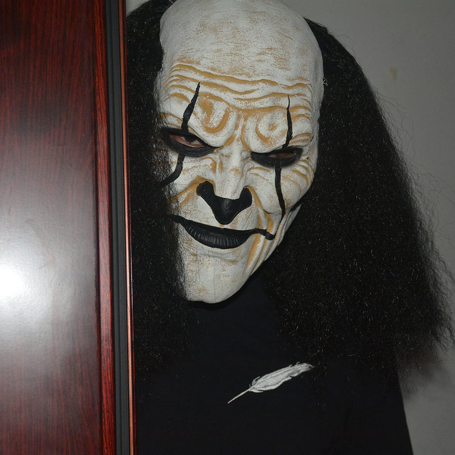 Tree Stump Halloween Mask for Men Cosplay Scary Clown Masks for Adults (Black) - Image 6