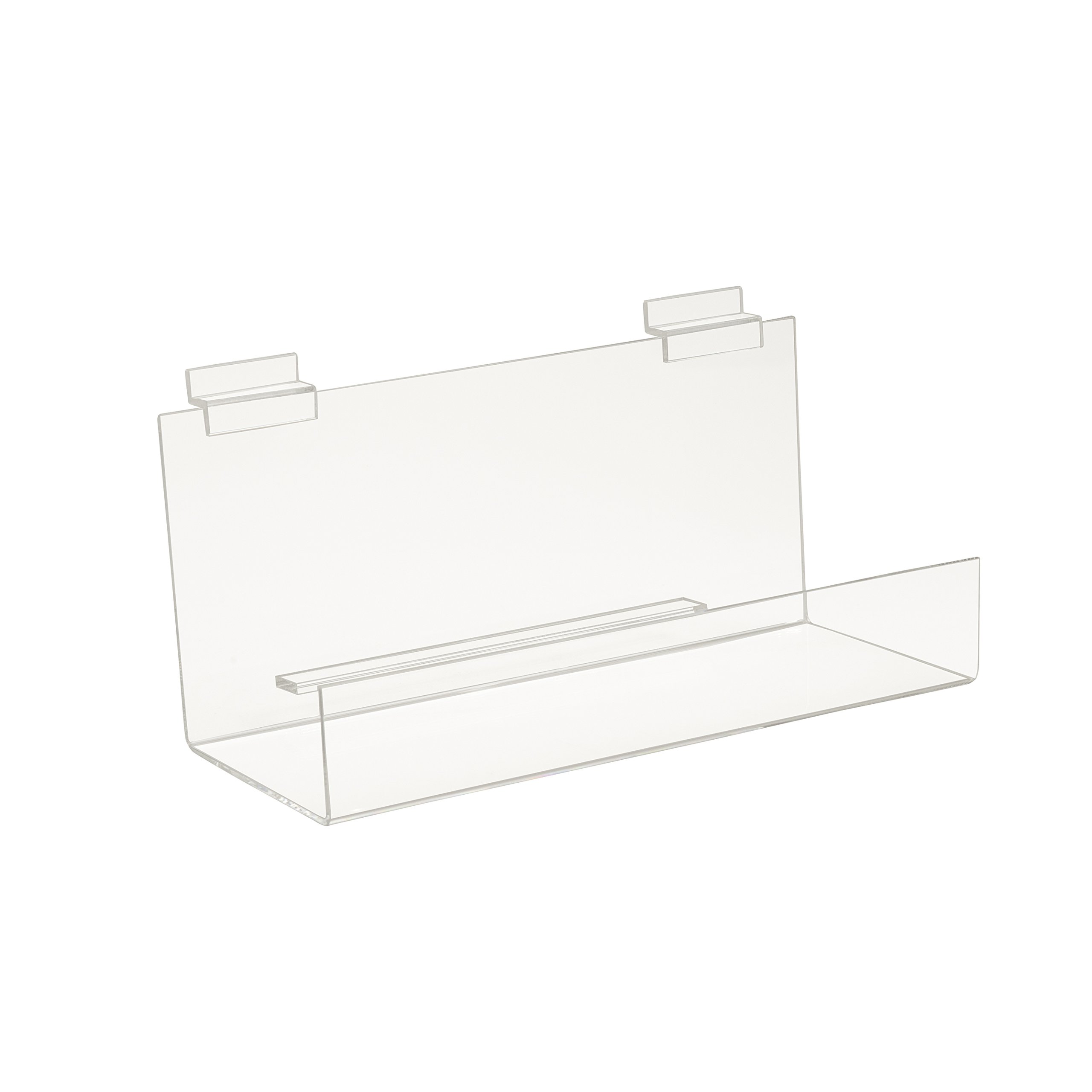 Econoco 2" Lip Book Shelf, 12" Length x 4" Depth (Pack of 6)