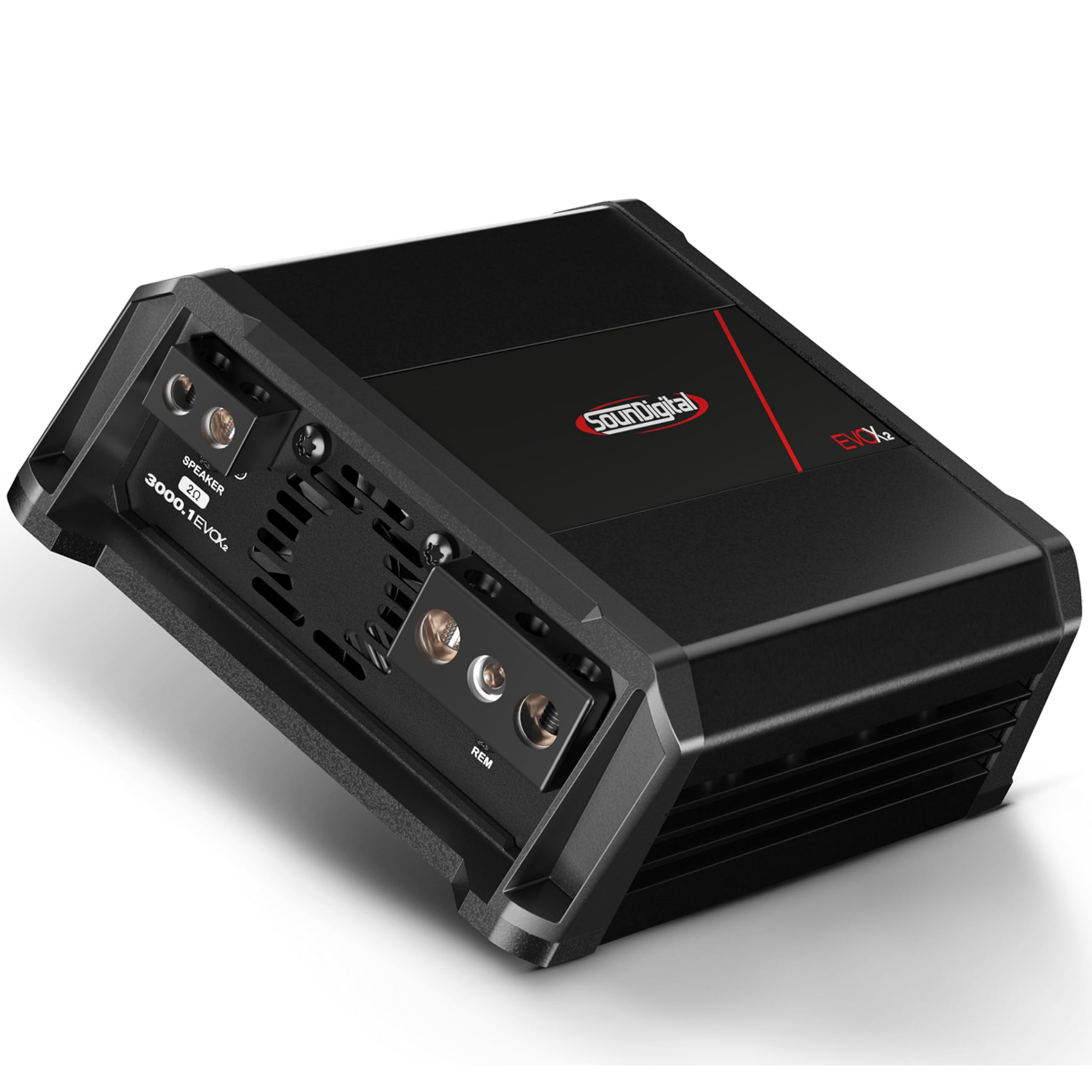 SounDigital EVOX2 3000.1-1 Ohms Monoblock 3000W RMS Bridged Power Car Amplifier (Renewed)