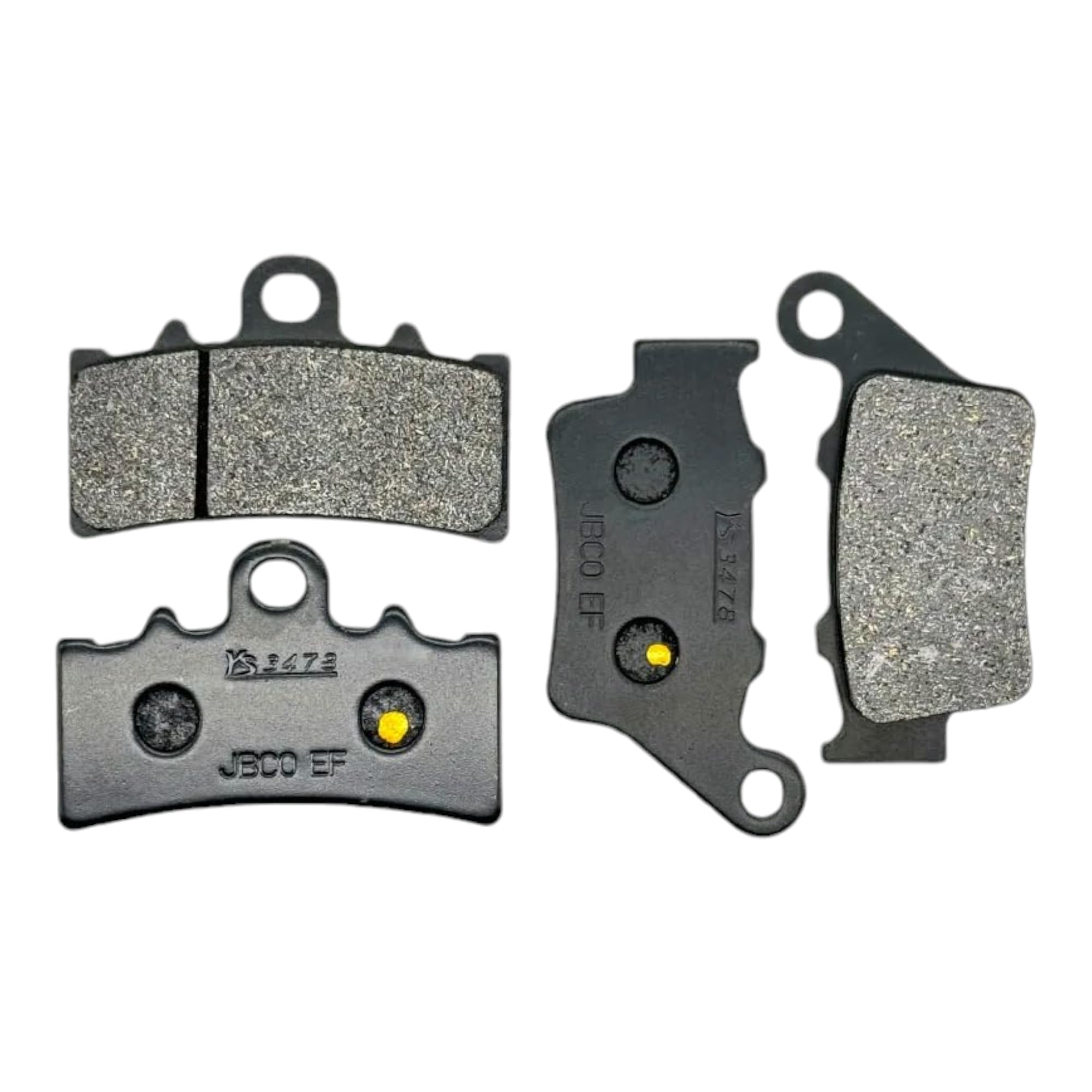 MotoForge Dynamics High-Performance Motorcycle Brake Pads for K-T-M Duke 125 (2011-2024) Duke 200 (2012-2021), Duke 250 (2014-2024), Front & Rear, Durable Ceramic Compound for Superior Stopping Power
