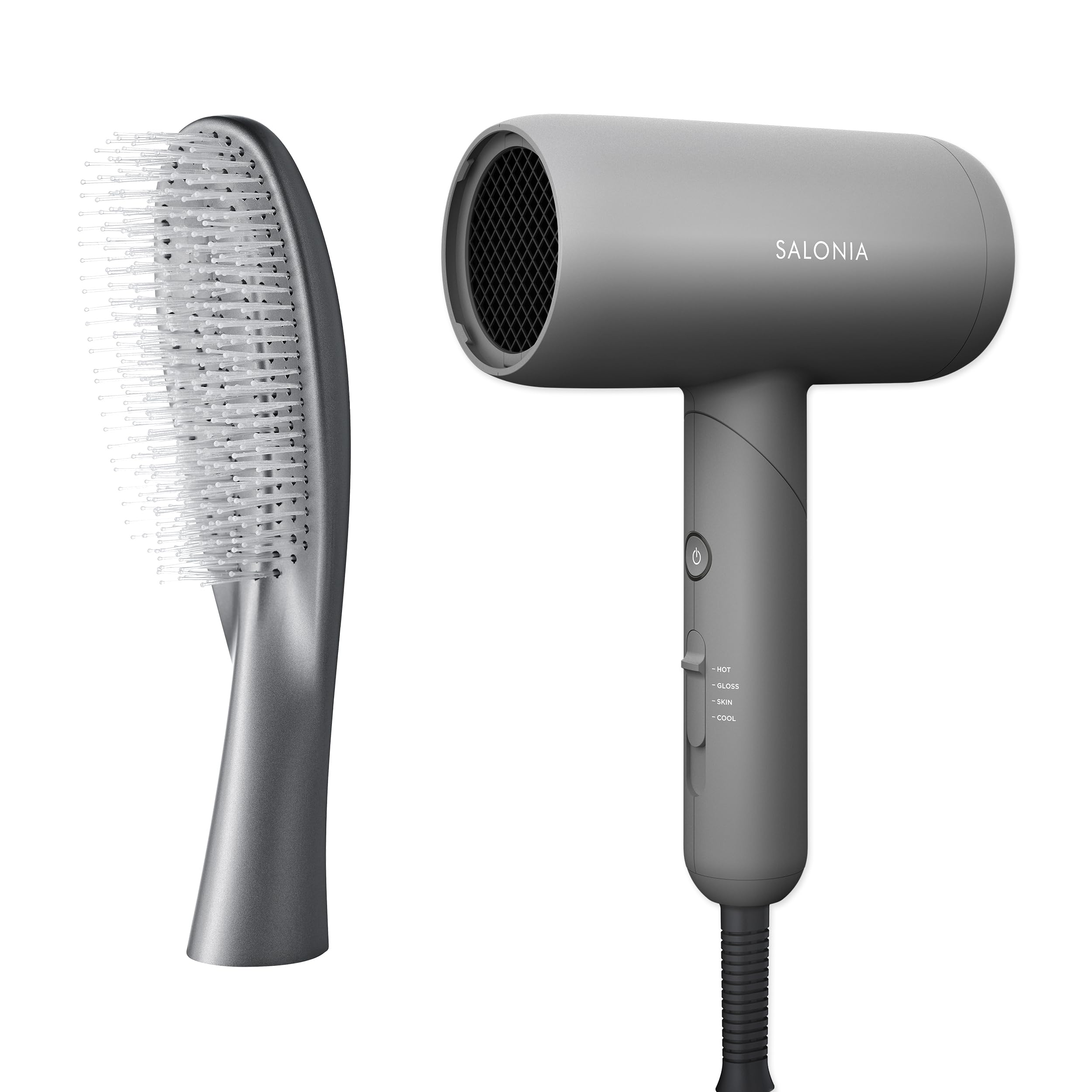 サロニア スムースシャイン ヘアドライヤー グレー Amazon.co.jp 