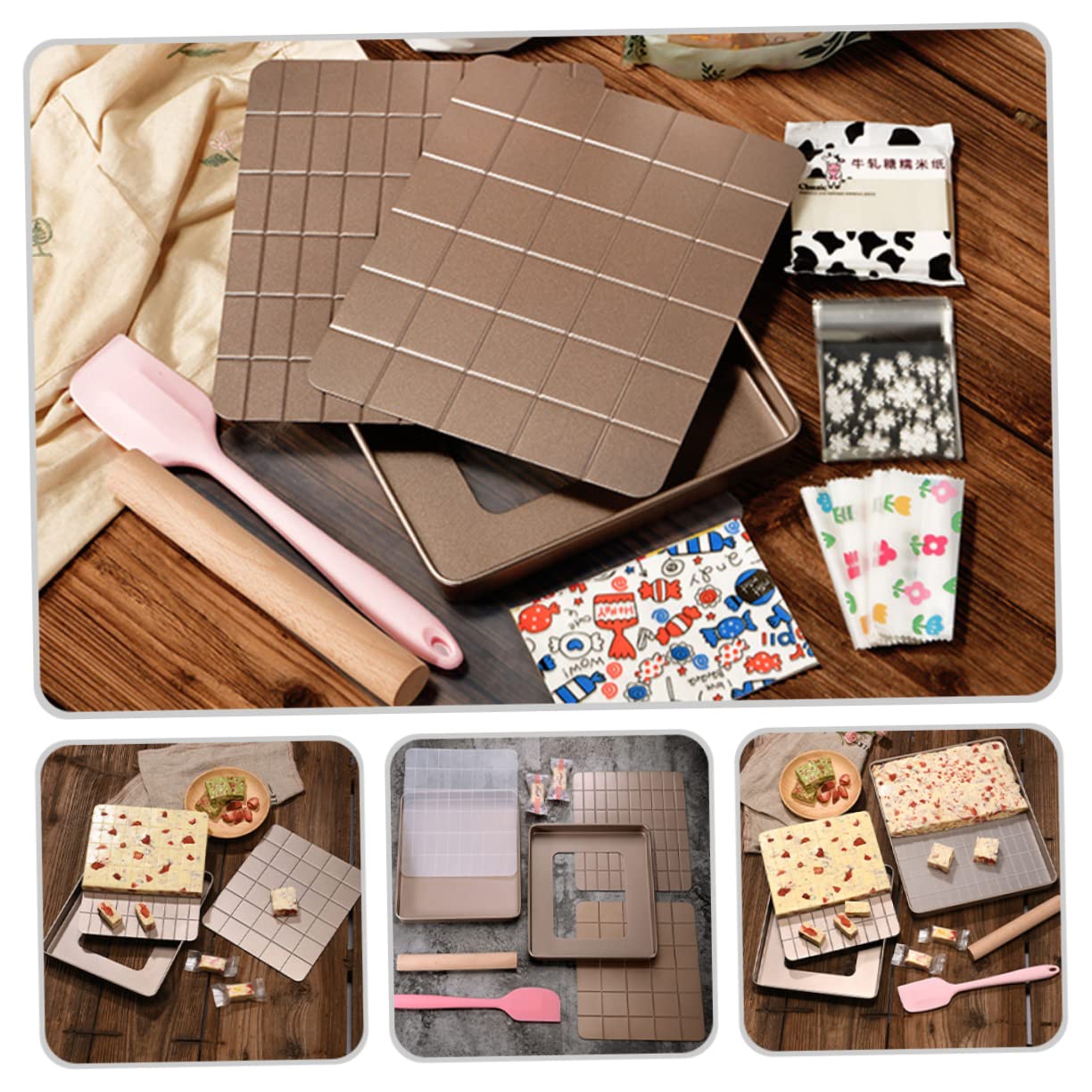 Ciieeo Crisserpfanne Für Mikrowelle Nougat-backutensilien-set Nougat-backform Aus Metall Gebäckherstellungsutensilien Diy-nougatform Backutensilien Für Küche Werkzeuge Zur