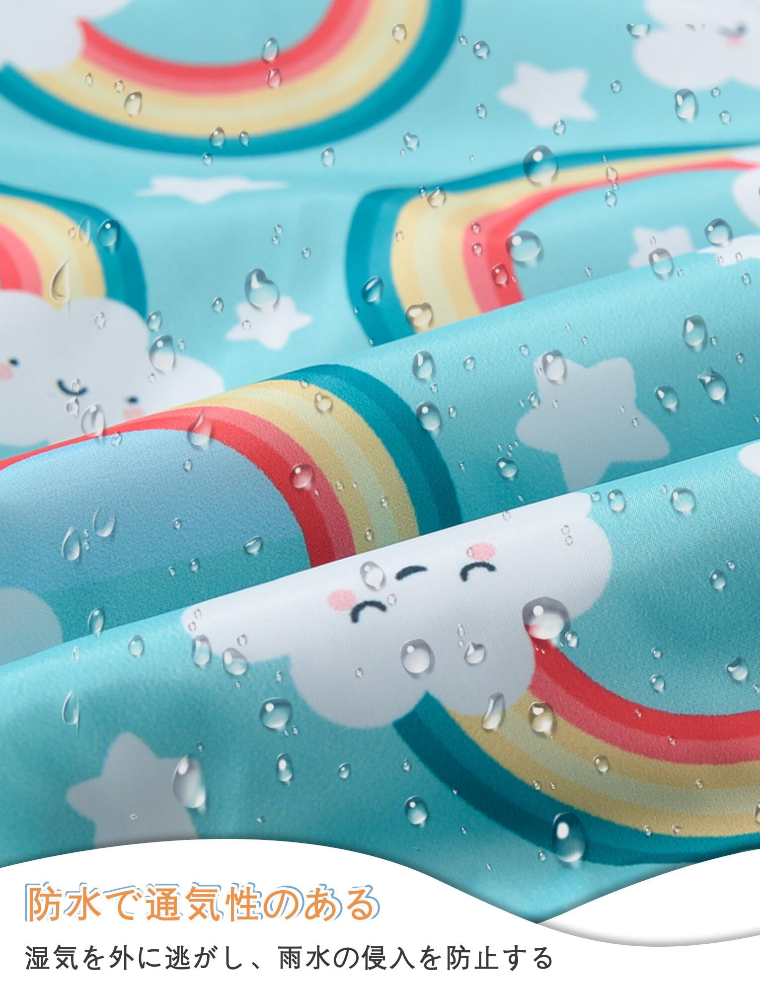 Happy Cherry - Pantalones de Lluvia Impermeables Niño Niña para Al aire libre Día lluvioso Jugando en Barro Infantil Niños Niñas Mono Pantalón con peto de Dibujos Animados - 2-11 Años