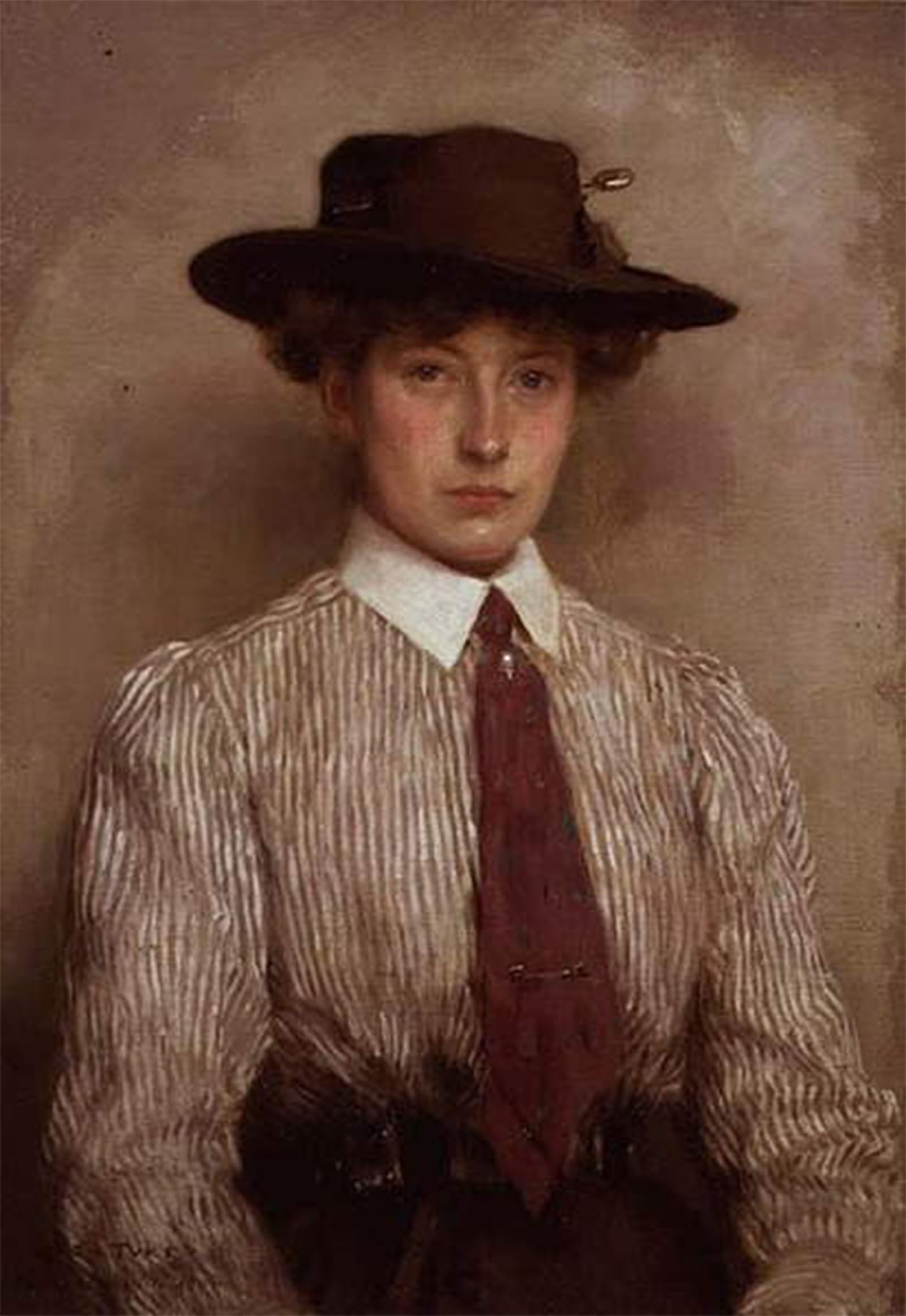 ARTXLXXBN Famous Prints Artwork Pictures Poster Painting Art Portrait of Mrs by Henrytuke Artwork Landscape Pictures for Home Decor 60x90cm