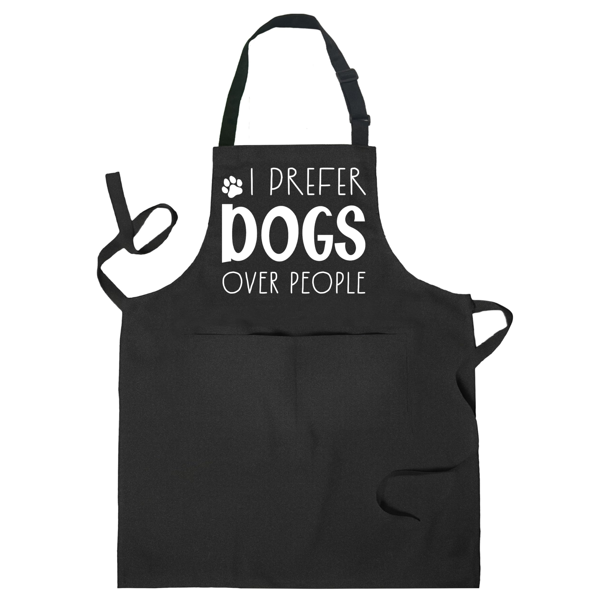Delantales divertidos para perros para mujeres y hombres con bolsillos, regalos para amantes de los perros, dueños, peluqueros, mujeres, delantal impermeable ajustable para cocinar, cocina