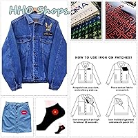 Vista 3 de HHO Patch - Parches para perros de Bull Terrier, Pit Bull Dog con logotipo de dibujos animados para niños, chaqueta para niña, parche para coser