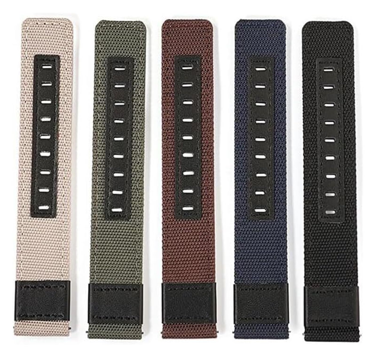 Remplacement du bracelet de la montre intelligente Bracelet de montre en Nylon 20/22mm, toile à dégagement rapide, Bracelet de Sport, remplacement universel, Bracelet de montre en nylon