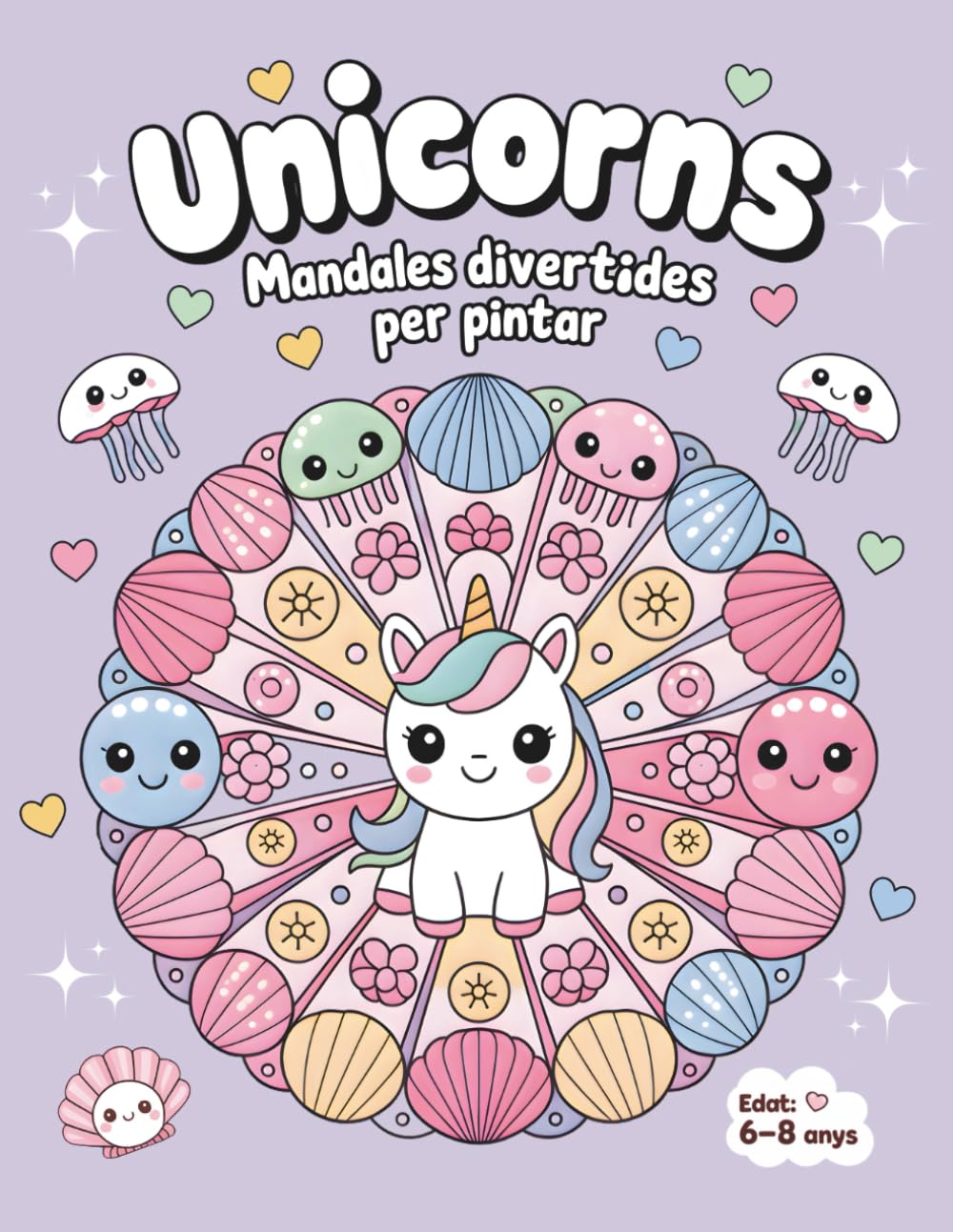 Mandales per a Nens de 4 a 8 Anys: Llibre de pintar fàcil amb unicorns, animals adorables i món fantàstic | Més creativitat i concentració